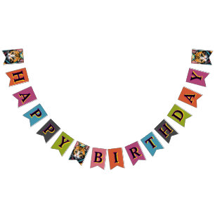 Bandeirinha Feliz Aniversário da Rua das Legendas do grafite