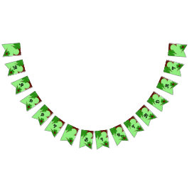 Bandeirinha Feliz Aniversário de Folha e Ladybug