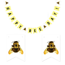 Bandeirinha Feliz Aniversário do BumbleBee Day