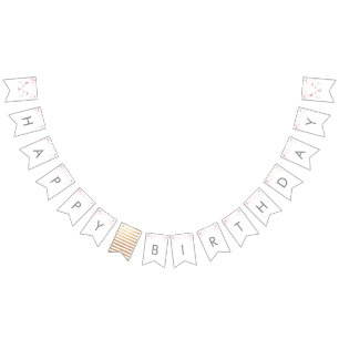 Bandeirinha Feliz aniversario do gato do gatinho