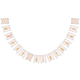 Bandeirinha Feliz Aniversário do Tennis Luxury Girl