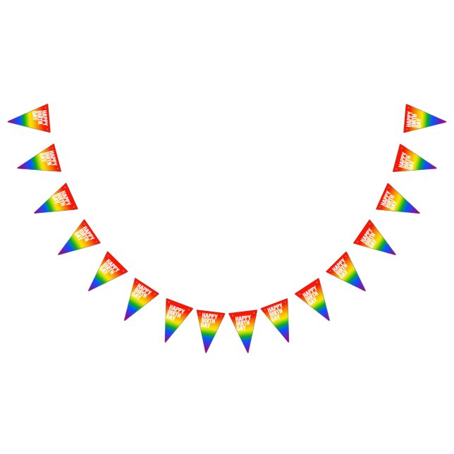 Bandeirinha Feliz Aniversário Gay (Todos)
