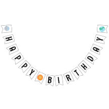 Feliz Aniversário Sol E Planetas Bunting