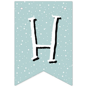 Bandeirinha Feliz aniversario verde lunático