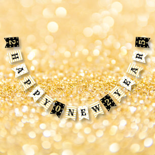 Bandeirinha Feliz ano novo 2025 - Parte Compre do escritório d