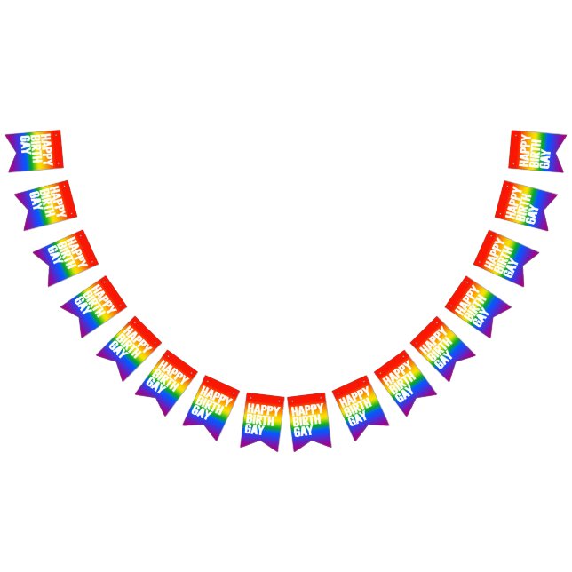 Bandeirinha Feliz Birthgay (Todos)