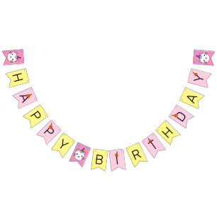 Bandeirinha Feliz Bolinhas de aniversário