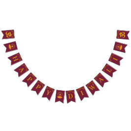 Bandeirinha Feliz Celebração de Diwali