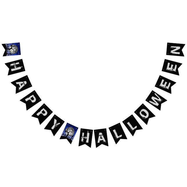 Bandeirinha Feliz Dia das Bruxas (Todos)