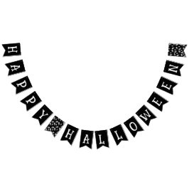 Bandeirinha Feliz Halloween Skull