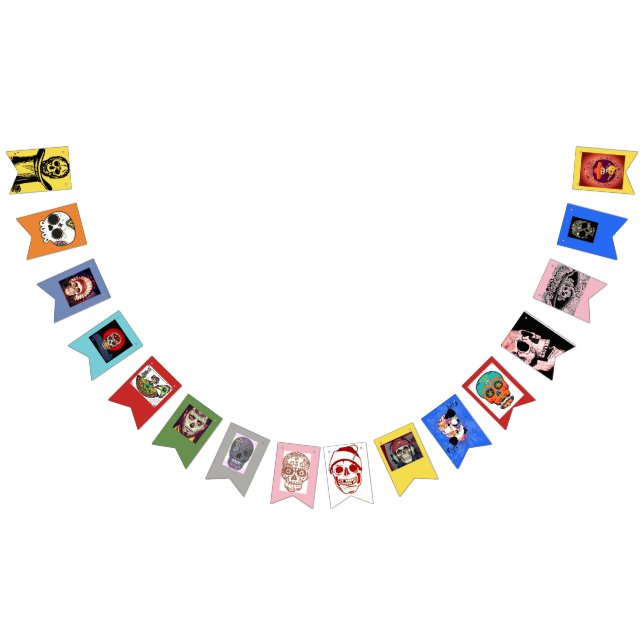 BANDEIRINHA FELIZ MUERTOS BUNDANDO HABILIDADES DE AÇÚCAR DE BA (Todos)