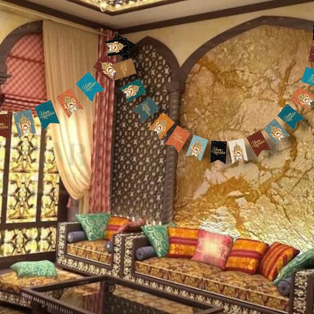 Bandeirinha feliz Ramadã (Criador carregado)