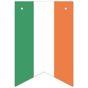 Bandeirinha Feliz Rua, Dia de Patrick.Cores da Irish Flag.