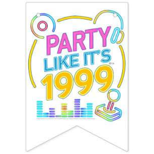 Bandeirinha Festa Como Se Fosse 1999®™ – Trilha Sonora Neon
