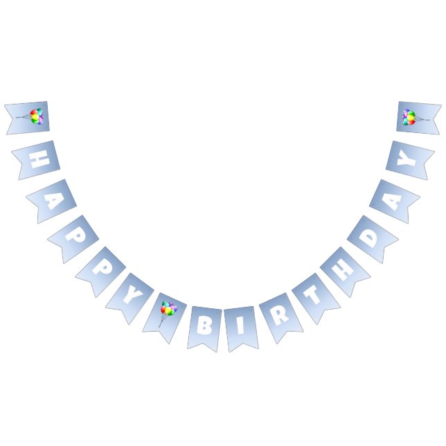 Bandeirinha Festa de aniversário de balão (Todos)