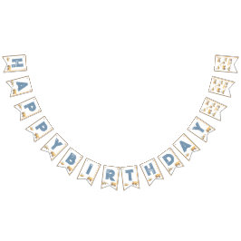 Bandeirinha Festa de aniversário de Caminhões de Construção