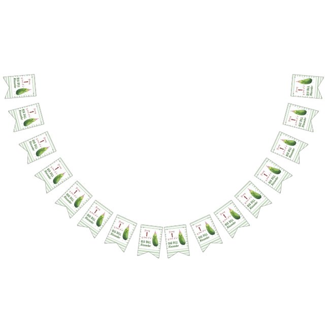 Bandeirinha Festa de aniversário de Dill Grande do Pepino da A (Todos)