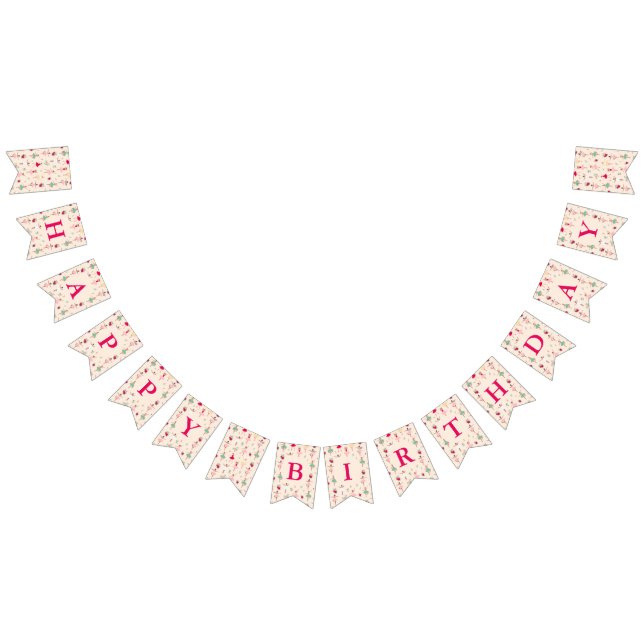 Bandeirinha Festa de aniversário de Menina Ballerina (Todos)