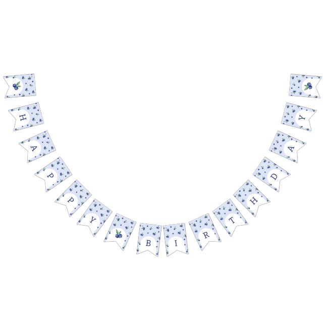 Bandeirinha Festa de aniversário de suor de morango (Todos)