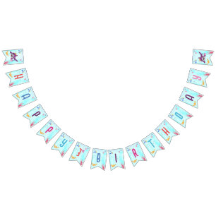 Bandeirinha Festa de aniversário de Tubarão de Aniversário mai