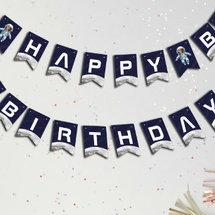 Bandeirinha Festa de Aniversário do Astronauta 1ª Viagem ao Re