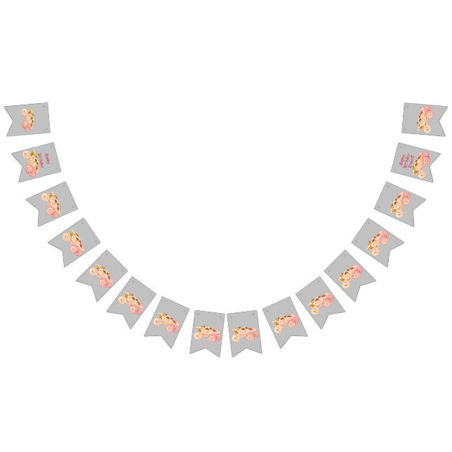 Bandeirinha Festa de aniversário do Monster Truck (Todos)