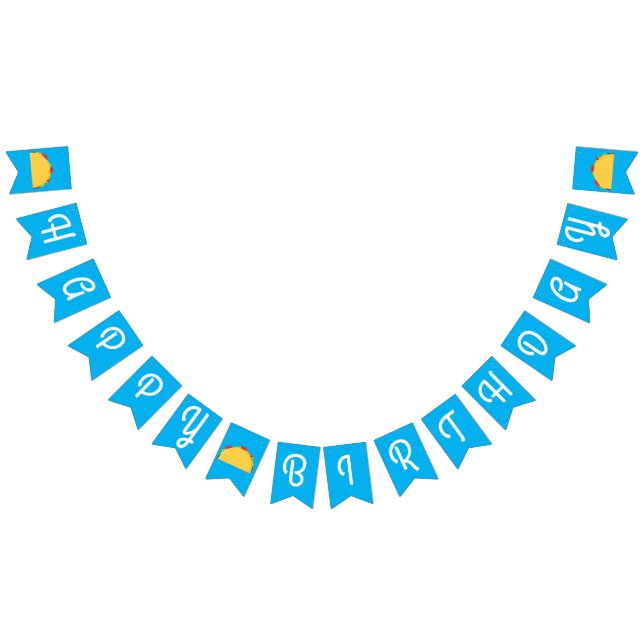 Bandeirinha Festa de aniversário do taco Comida mexicana (Todos)