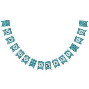 Bandeirinha Festa de aniversário feliz do doce 16