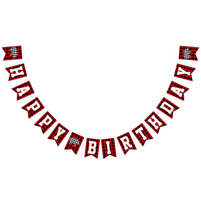 Bandeirinha Festa de aniversário feliz do urso vermelho da (Todos)