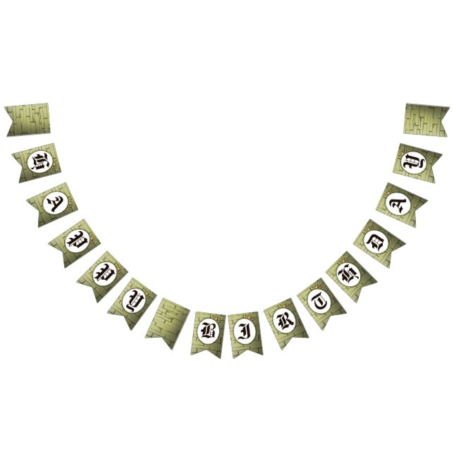 Bandeirinha Festa de aniversário Príncipe e Coroa (Todos)