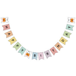 Bandeirinha Festa de aniversário Simples e Bonita