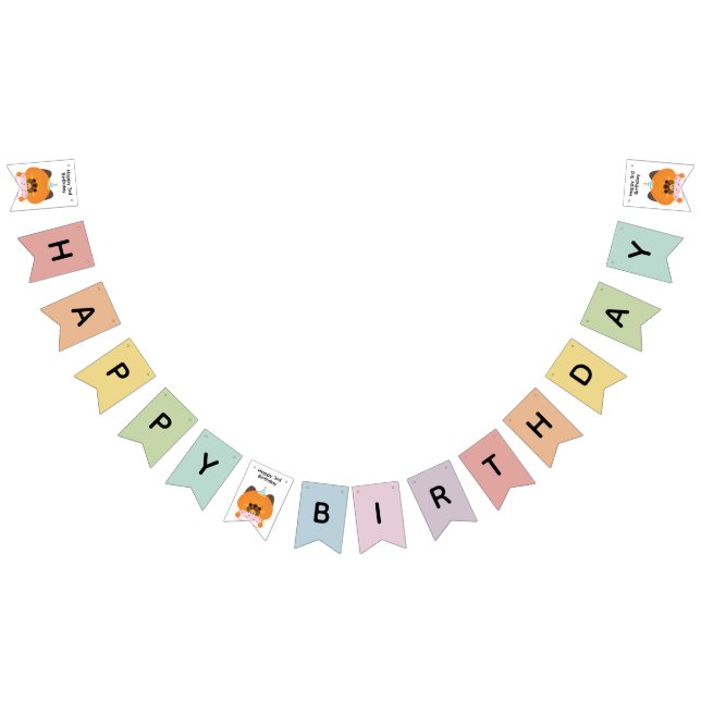 Bandeirinha Festa de aniversário Simples e Bonita (Todos)