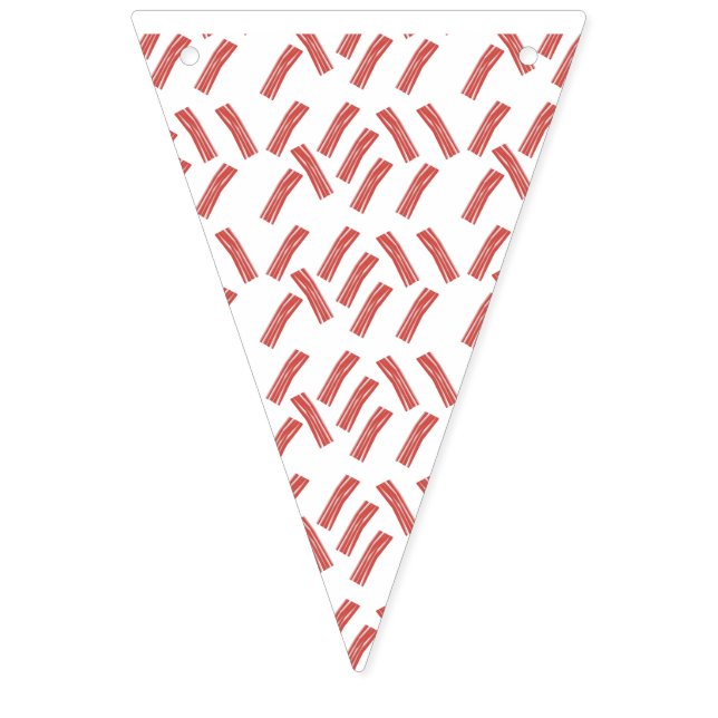 Bandeirinha Festa de Bacon Coma à Vontade Aniversário Qualquer (Primeira Bandeira)