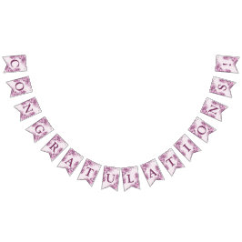 Bandeirinha Festa de casamento de Boas-vindas Flores Rosa Eleg