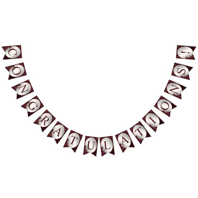 Bandeirinha Festa de casamento de boas-vindas Flores Vermelhas (Todos)