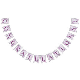 Bandeirinha Festa de casamento rosa rosa-rosa-púrpura violeta