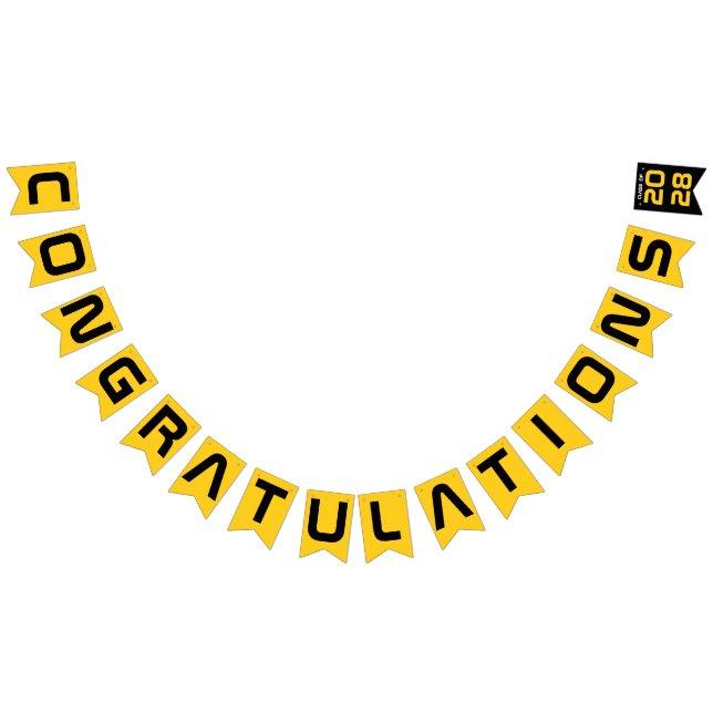 Bandeirinha Festa de Confraternização de Formatura Dourado Mod (Todos)