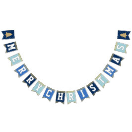 Bandeirinha Festa de Natal das Estrelas Azuis