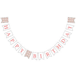 Bandeirinha Festa de primeiro aniversario da Garota Vermelha e