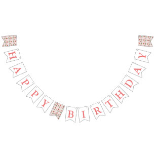 Bandeirinha Festa de primeiro aniversario da Garota Vermelha e