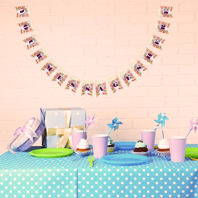 Bandeirinha Festa do Arco-Íris de Aquarela (Criador carregado)