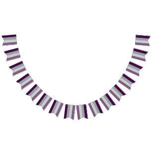 Bandeirinha Festa LGBT de Sinalizador Asexual