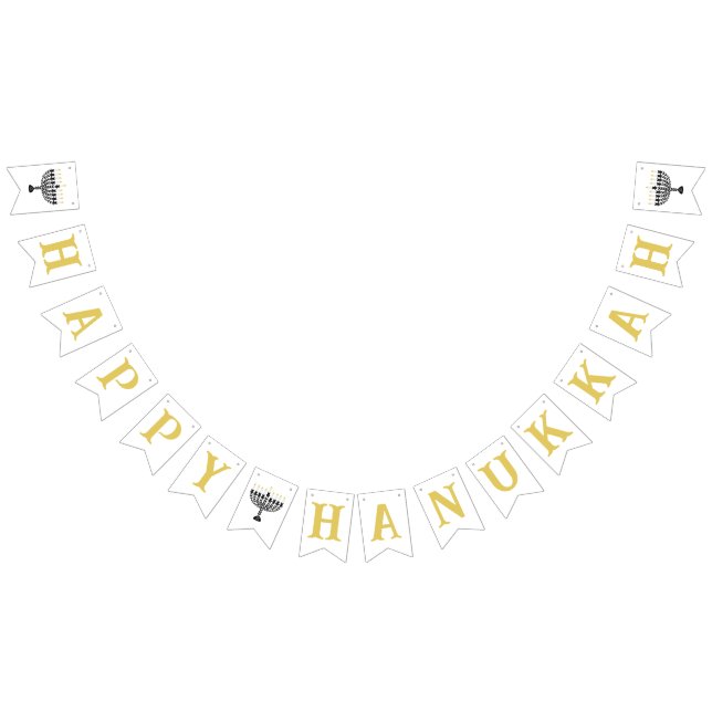 Bandeirinha Festival Simples de Luzes Menorah Hanukkah (Todos)