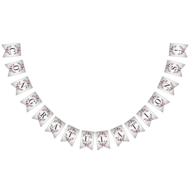 Bandeirinha Flâmula Floral Rosa Branca (Todos)