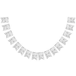 Bandeirinha Flor Selvagem Monocromo