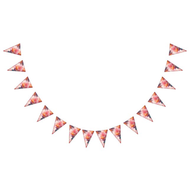Bandeirinha Floral bunting banner (Todos)