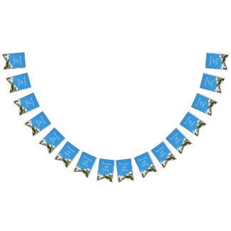 Bandeirinha Floral de rosa branca