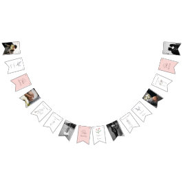 Bandeirinha Flores de Arte Romântica Minimalistas Foto Booth