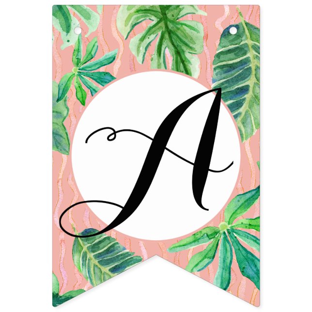 Bandeirinha Folha preta cor-de-rosa do flamingo do chá de (Sexta Bandeira)