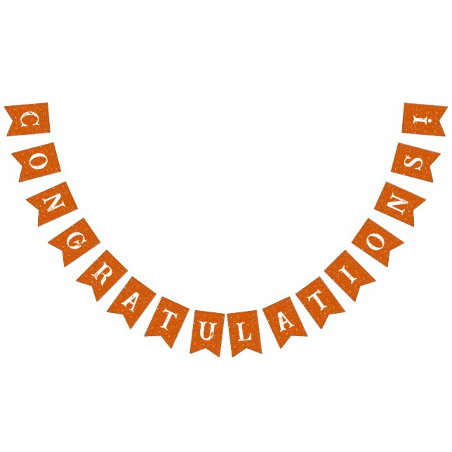 Bandeirinha Fórmulas Matemáticas Laranja Graduação Parabéns (Todos)